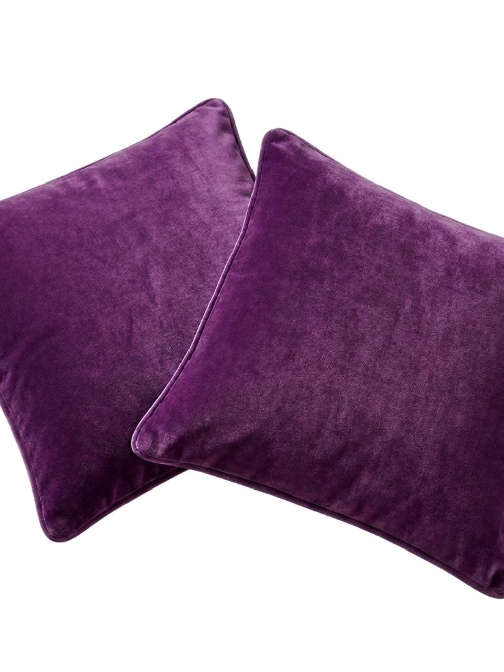 Pillow Cases Accent Decorative Pillows Purple Velvety Soft 21” x21”